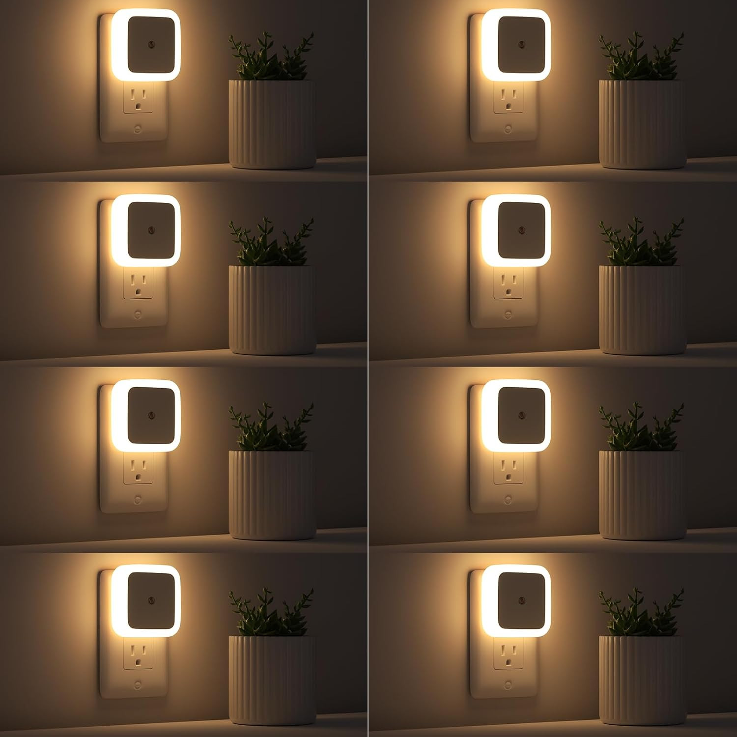 Night Light, Night Lights Plug into Wall 8-Pack, Nightlight Plug in Night Light,
