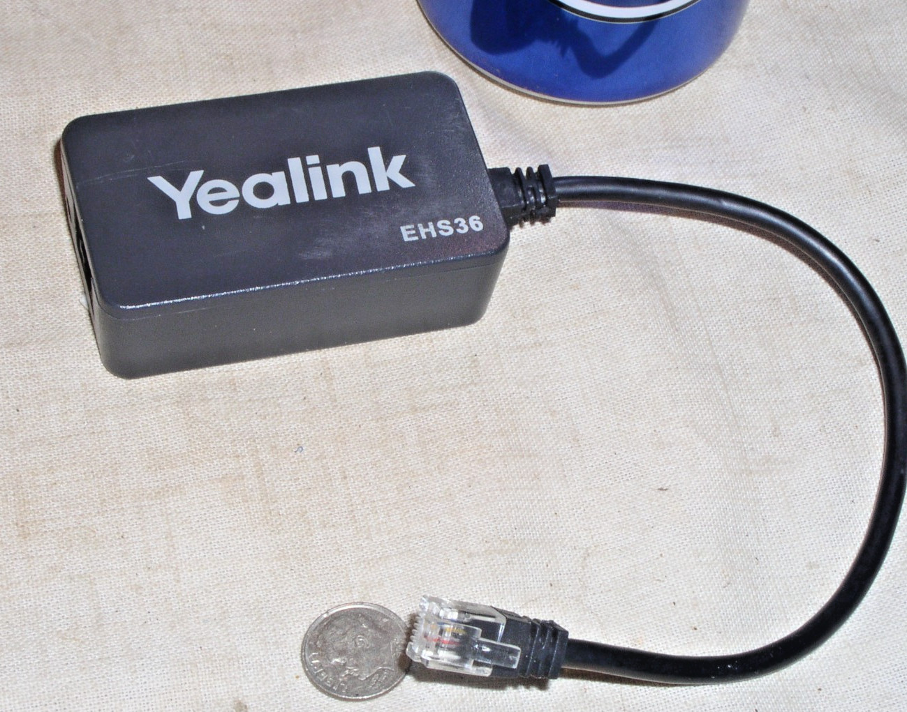 Yealink EHS36 Phone Wireless Headset Adapter Black W/CABLE FREE SHIPPING