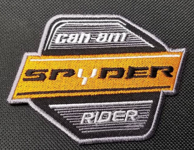 Can-Am Spyder Rider Motorcycle Patch Embroidered approx 2.75x3.5"