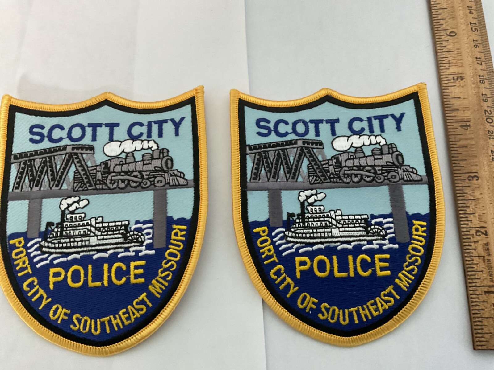 Scott City Police Missouri collectable patch set full size new
