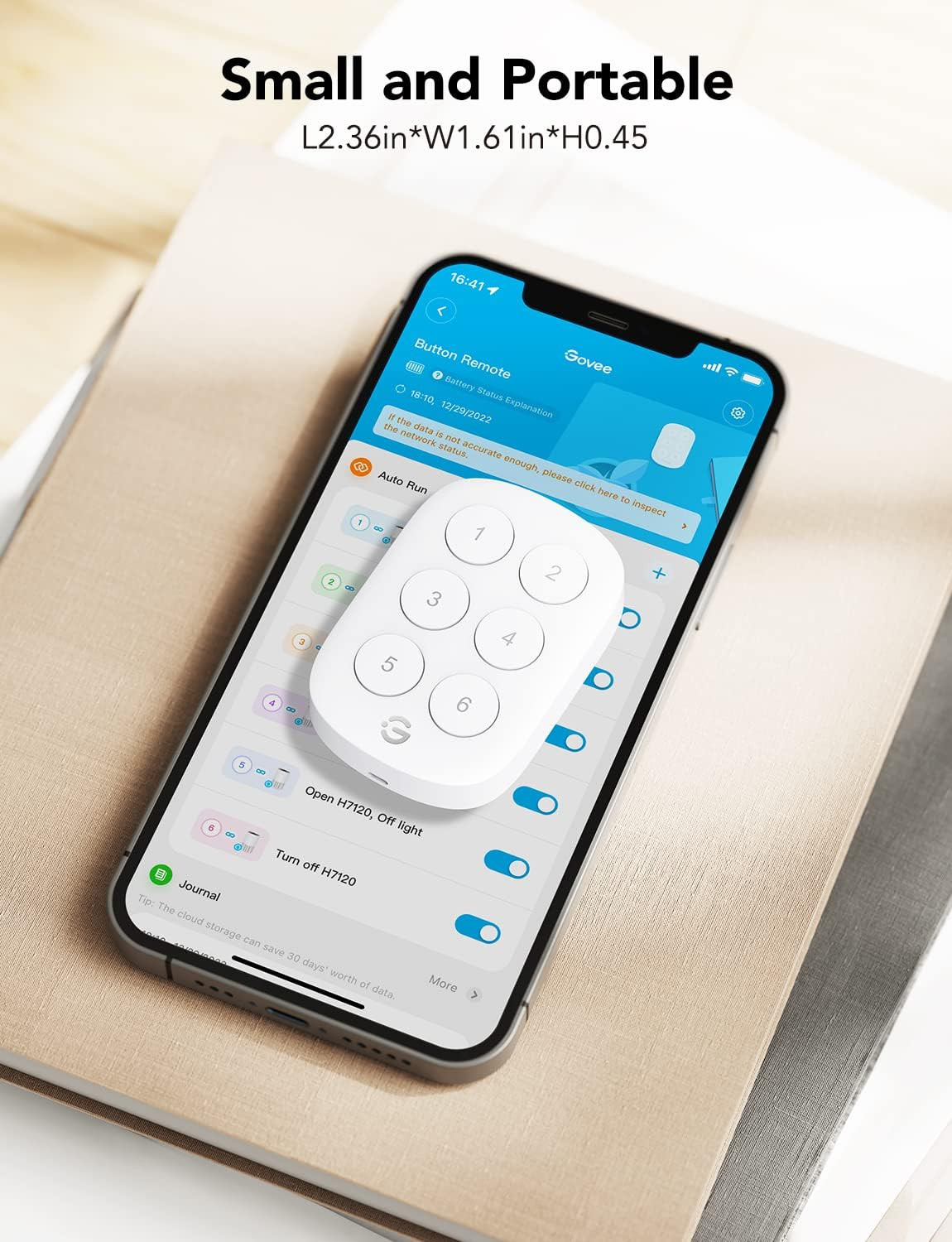 Wireless Mini Smart 6 Button Sensor, Group Control Multiple Devices, Versatile C