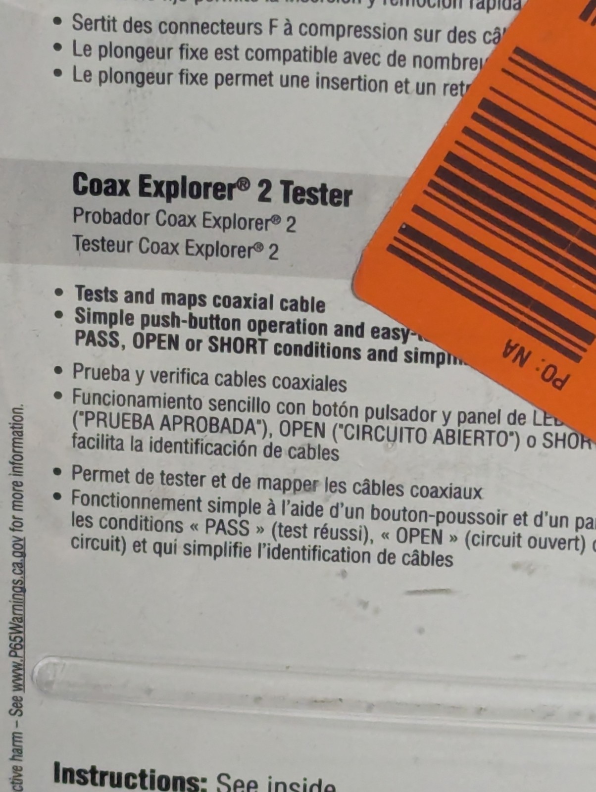 Klein Tools VDV002-818 Coax Cable Installation & Test Kit