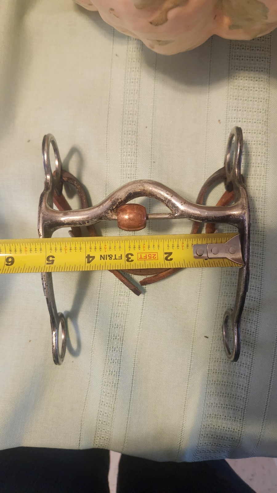 Western Curb Bit with copper inlay