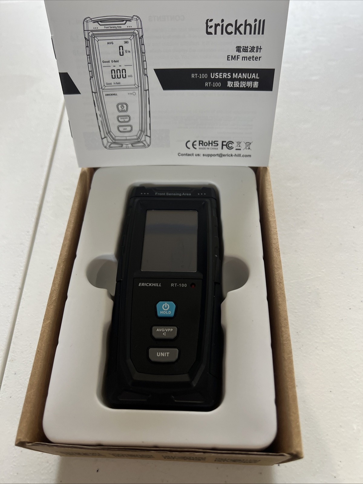 Erickhill EMF Tester RT-100 Electromagnetic Radiation Tester New