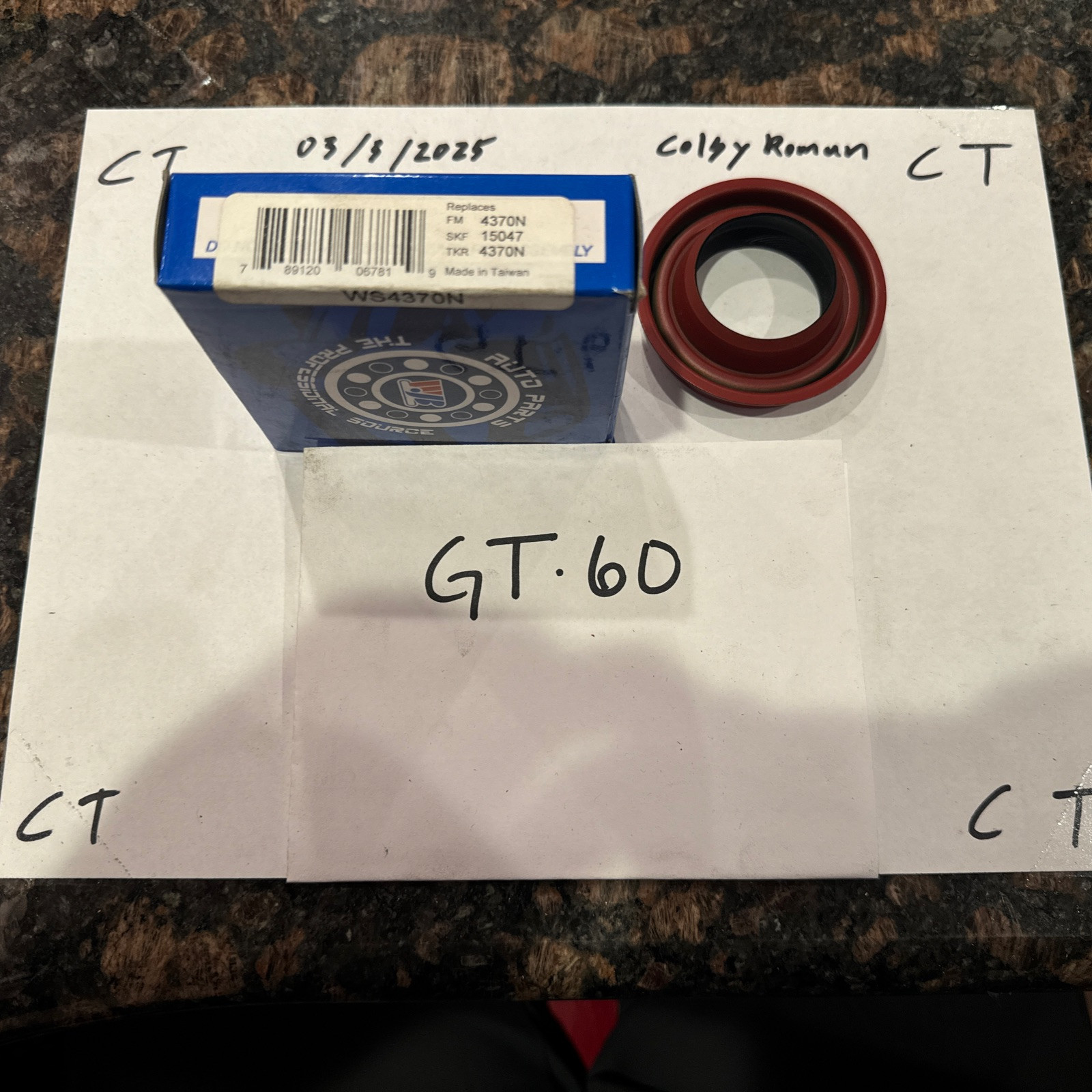 Wjb WS4370N Seal