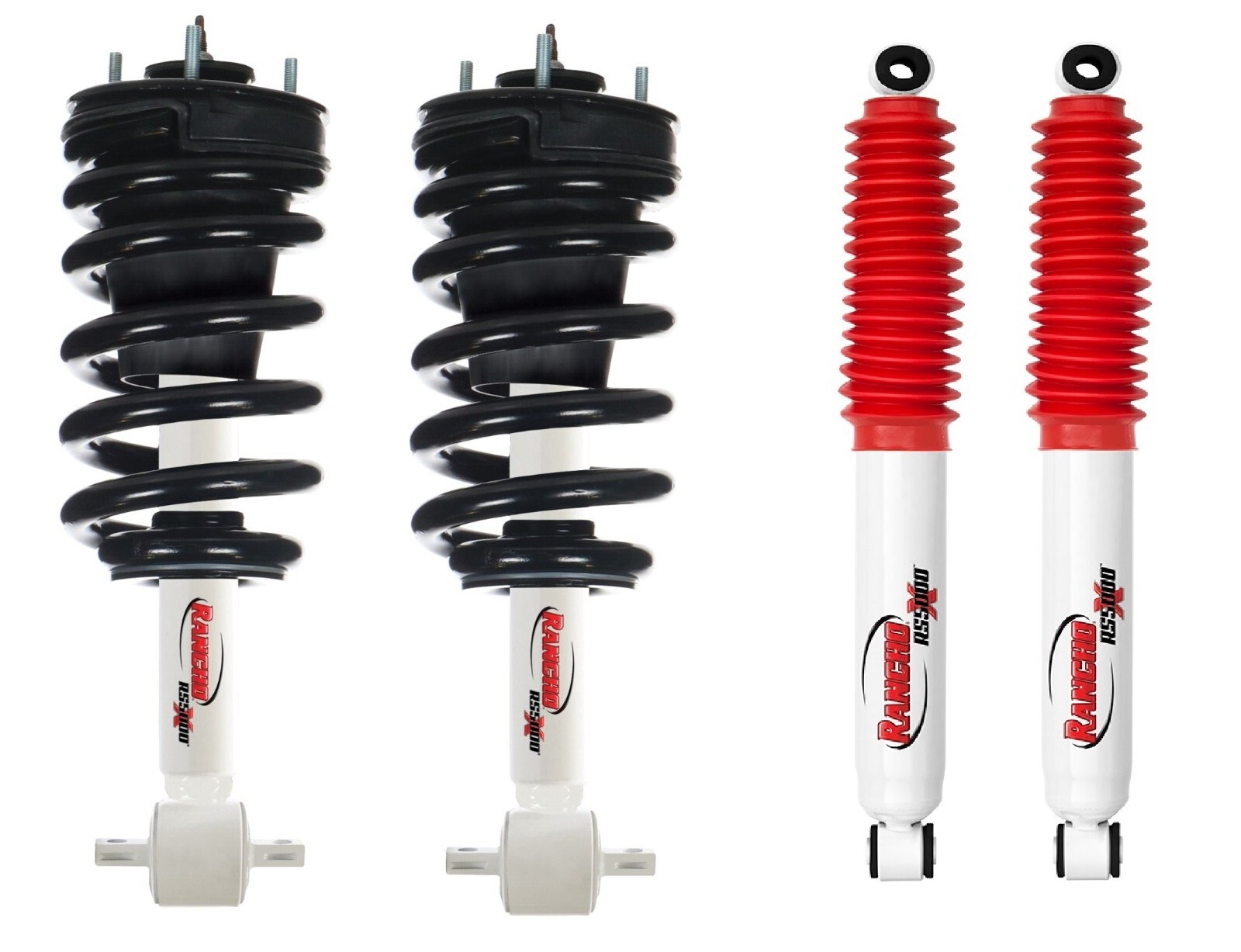 Rancho Loaded Strut Set w/ Rear RS5000X Shocks 2019-26 Silverado Sierra 1500