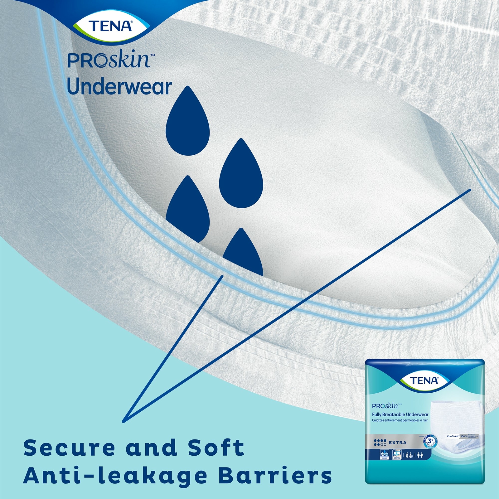 TENA Disposable Underwear Small Ultimate-Extra 64 Ct