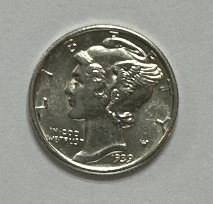 1939-P Mercury Head Dime BU (Inv.) 212937