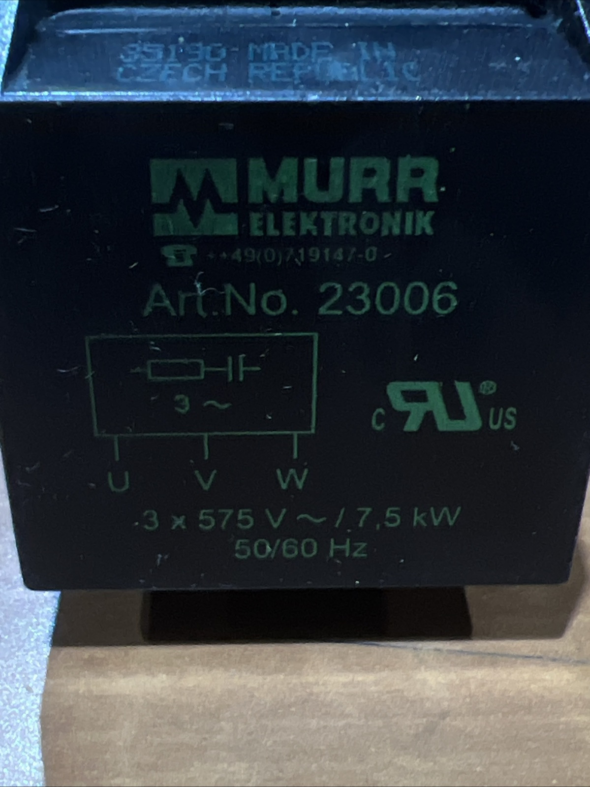 🔥MURR ELEKTRONIK 23006 575VAC 7.5KW MOTOR SURGE SUPPRESSOR, Used, Free Ship🇺🇸
