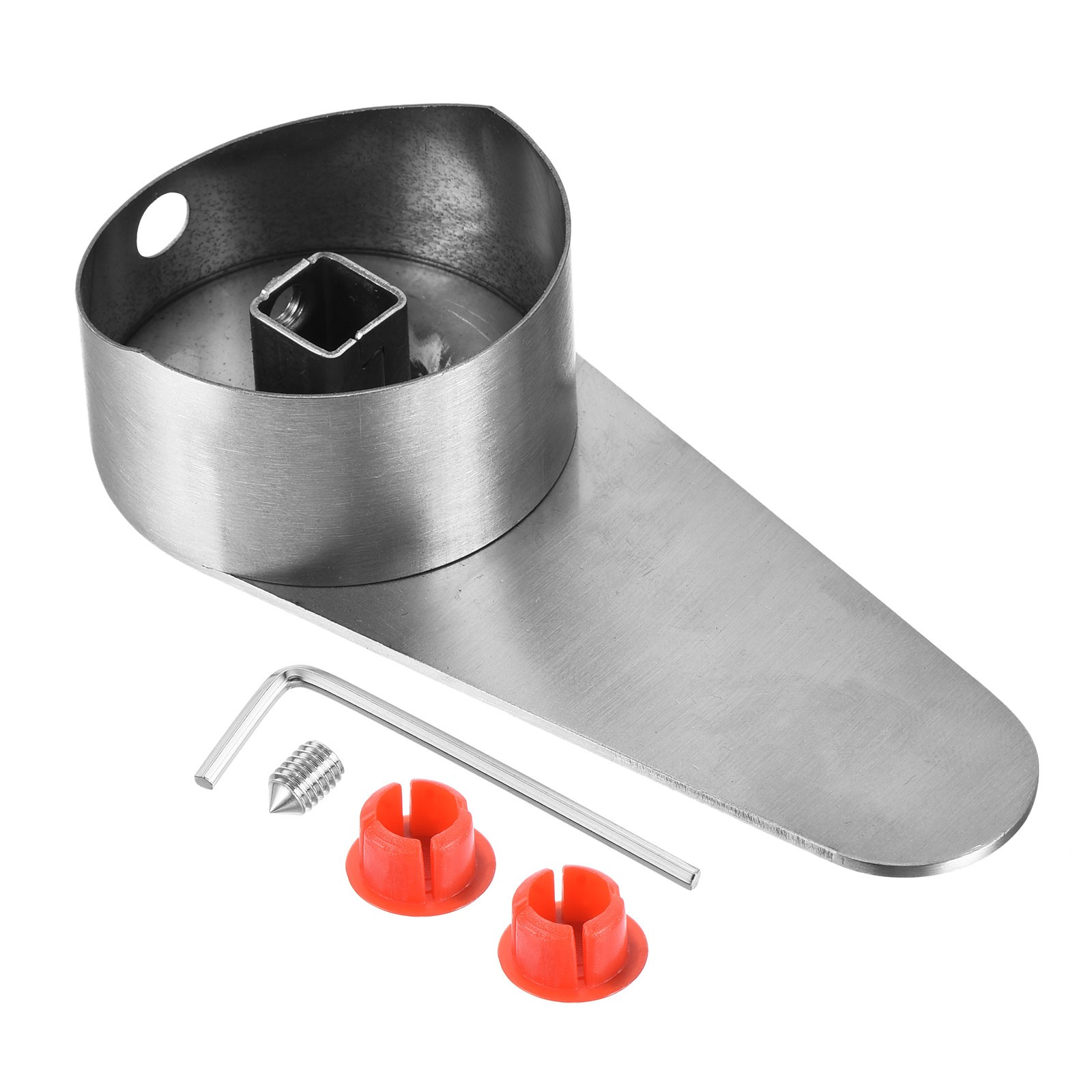35# Single Lever Faucet Handle for Kitchen 4"x1.7" Silver