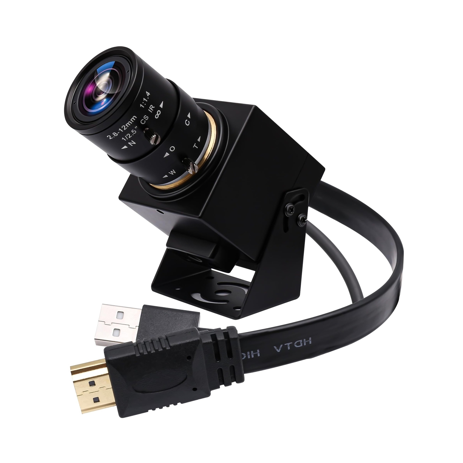 ELP 4K HDMI USB Camera Manual Zoom Webcam Simultaneously Output Telephoto Cam...