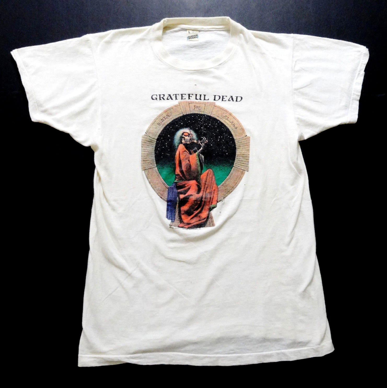 Grateful Dead Shirt T Shirt Vintage 1987 Blues For Allah Fiddler Garris Art GD L