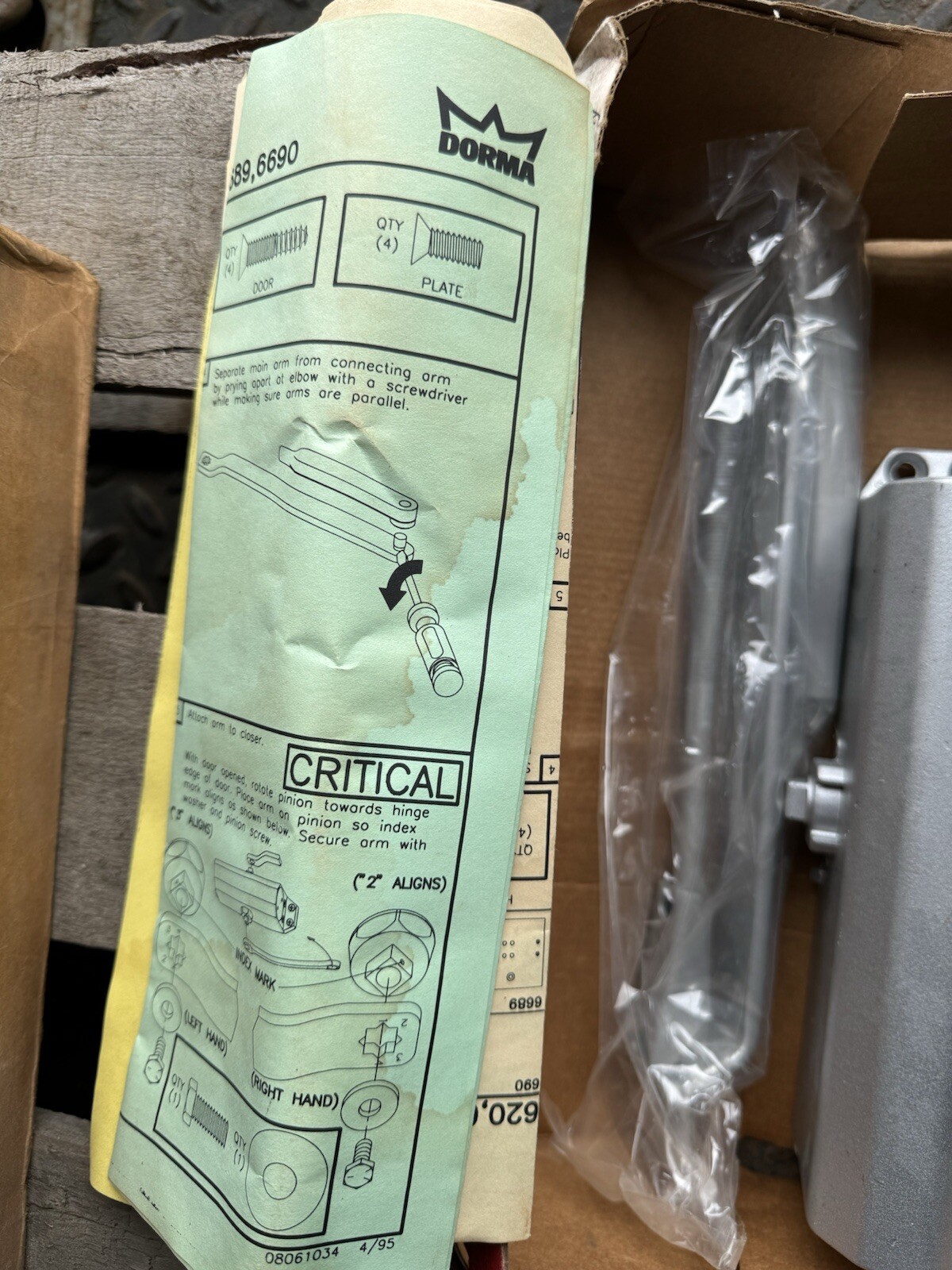 dorma 644 Series Soft Door Closer 644PASN1AL