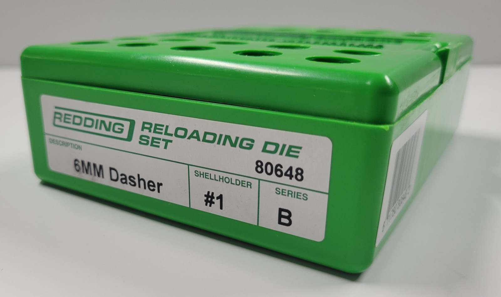 80648 REDDING 2-DIE FULL LENGTH STEEL DIE SET - 6MM DASHER - NEW - FREE SHIP