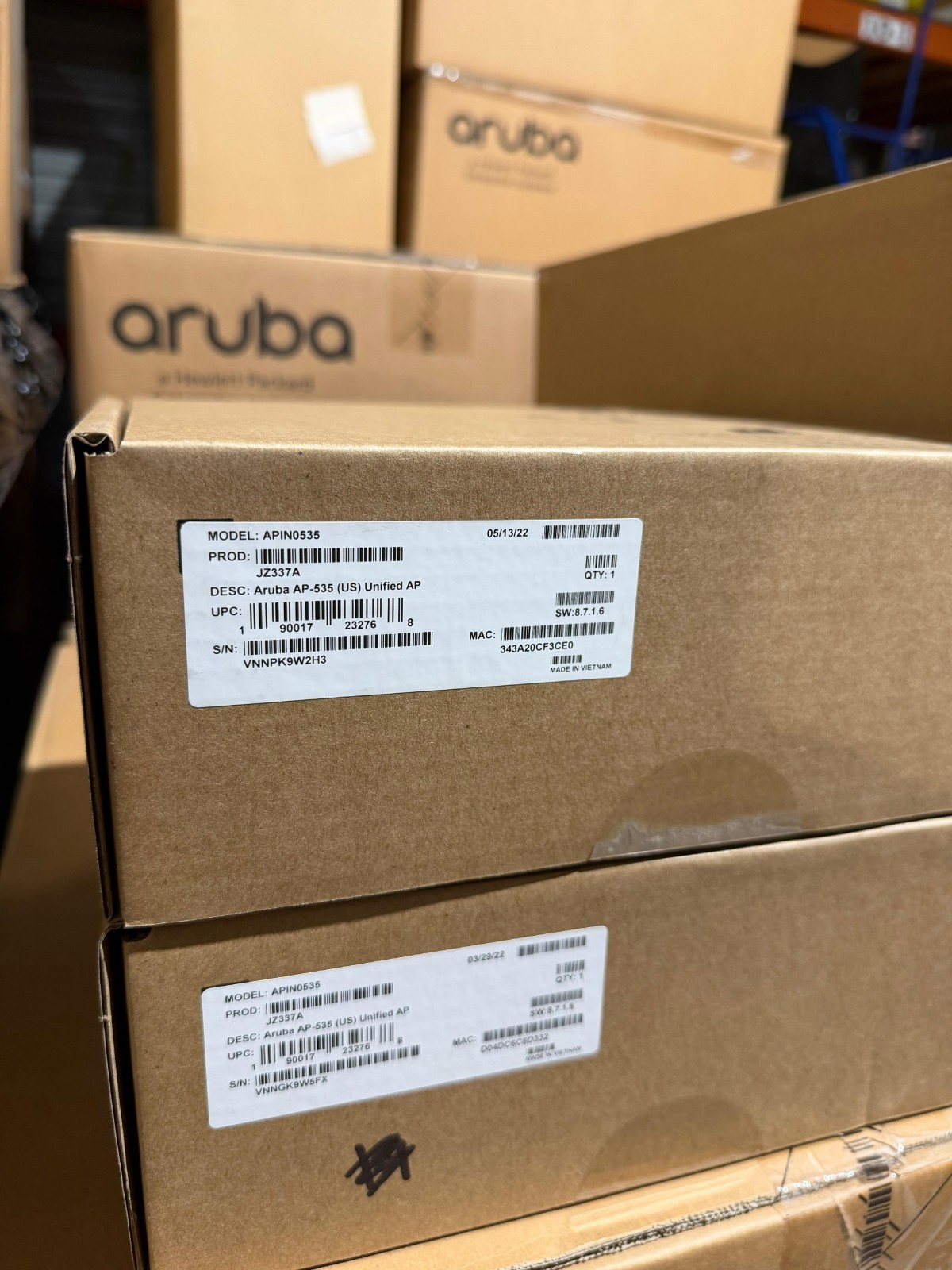 JZ337A HPE Aruba AP-535 Dual Radio 4x4:4 802.11ax Unified Campus - BRAND NEW