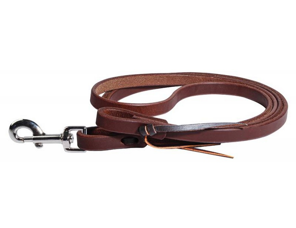 Ranchhand Reins Heavy Oil Pineapple Knot Waterloop 5/8" Brown RH708-PK