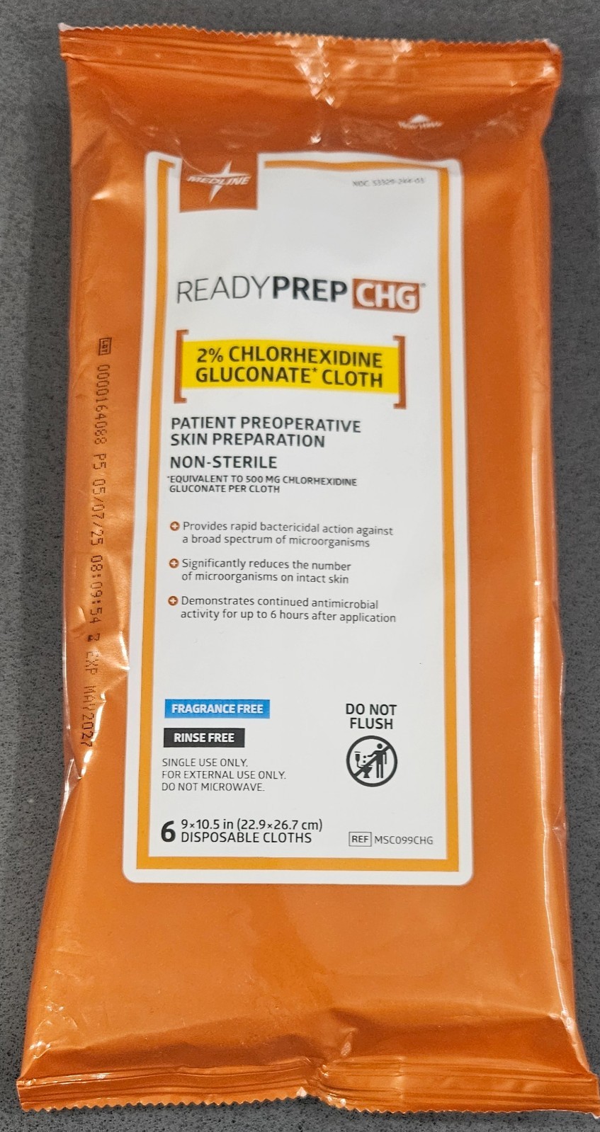 Medline READYPREP CHG PATIENT PREOPERATIVE SKIN PREPARATION.
