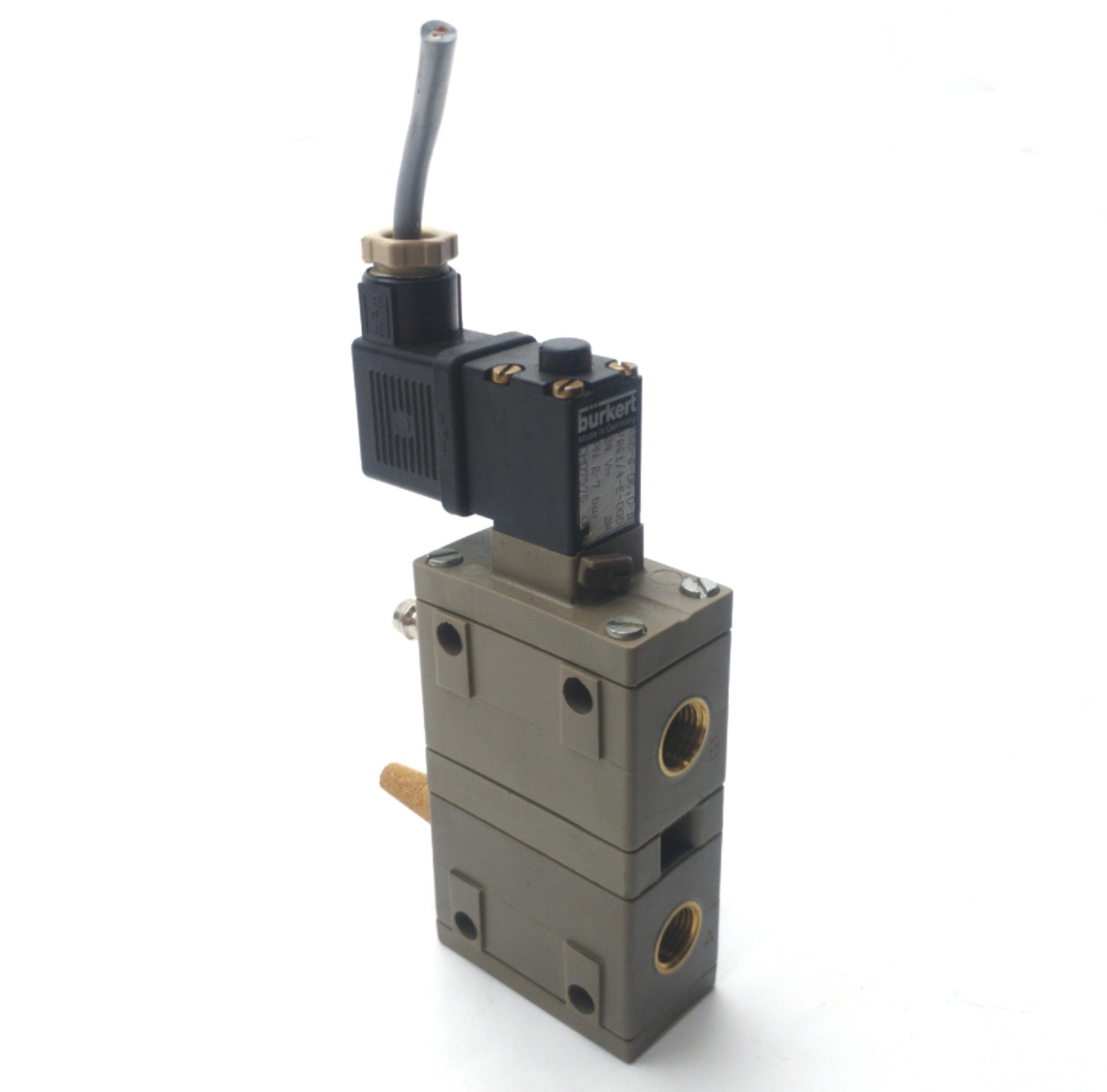 Burkert 456-G-06.0-B Solenoid Valve, 2x 2-Way, 2-7bar, 3/8"NPT, 24VAC 2W