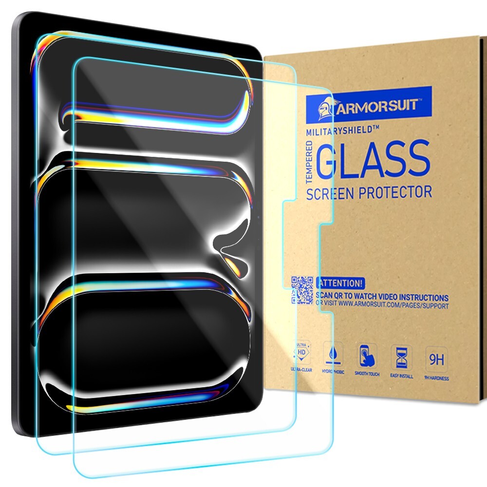 [2 Pack] ArmorSuit for iPad Pro 11" (2024) Tempered Glass Protector