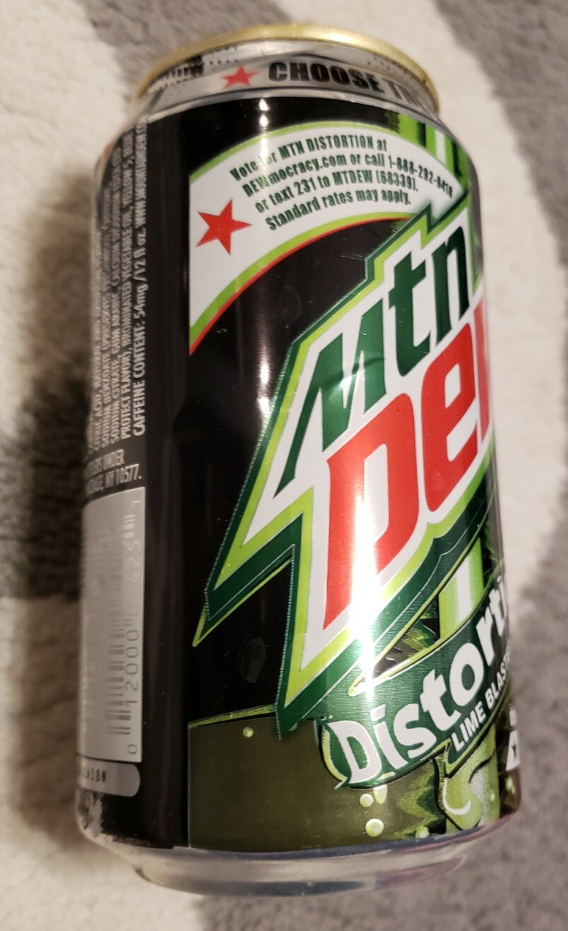 Mountain Dew 2010 Distortion Soda Dewmocracy Empty READ