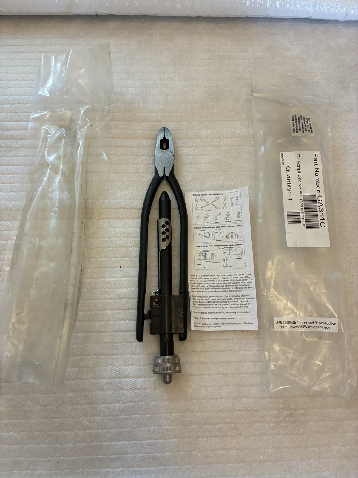 Blue Point safety twist tie wire twisters cable pliers cutters GA311C USA - NEW