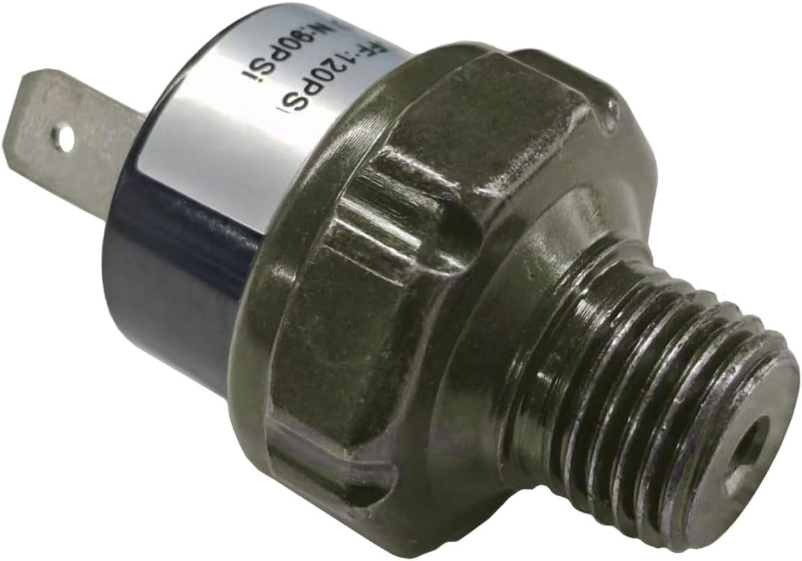 90-120 PSI Air Pressure Switch, 1/4" NPT Thread Air Compressor Pressure Switch,
