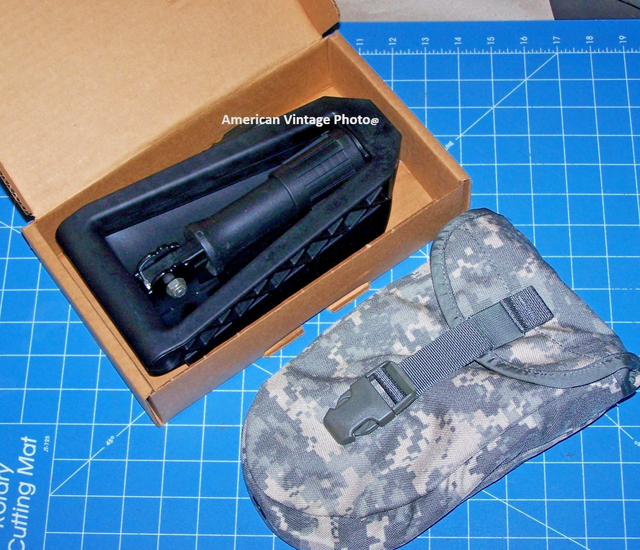 GERBER 2000 Entrenching E TOOL Genuine Military USMC Trifold  Shovel + Cover