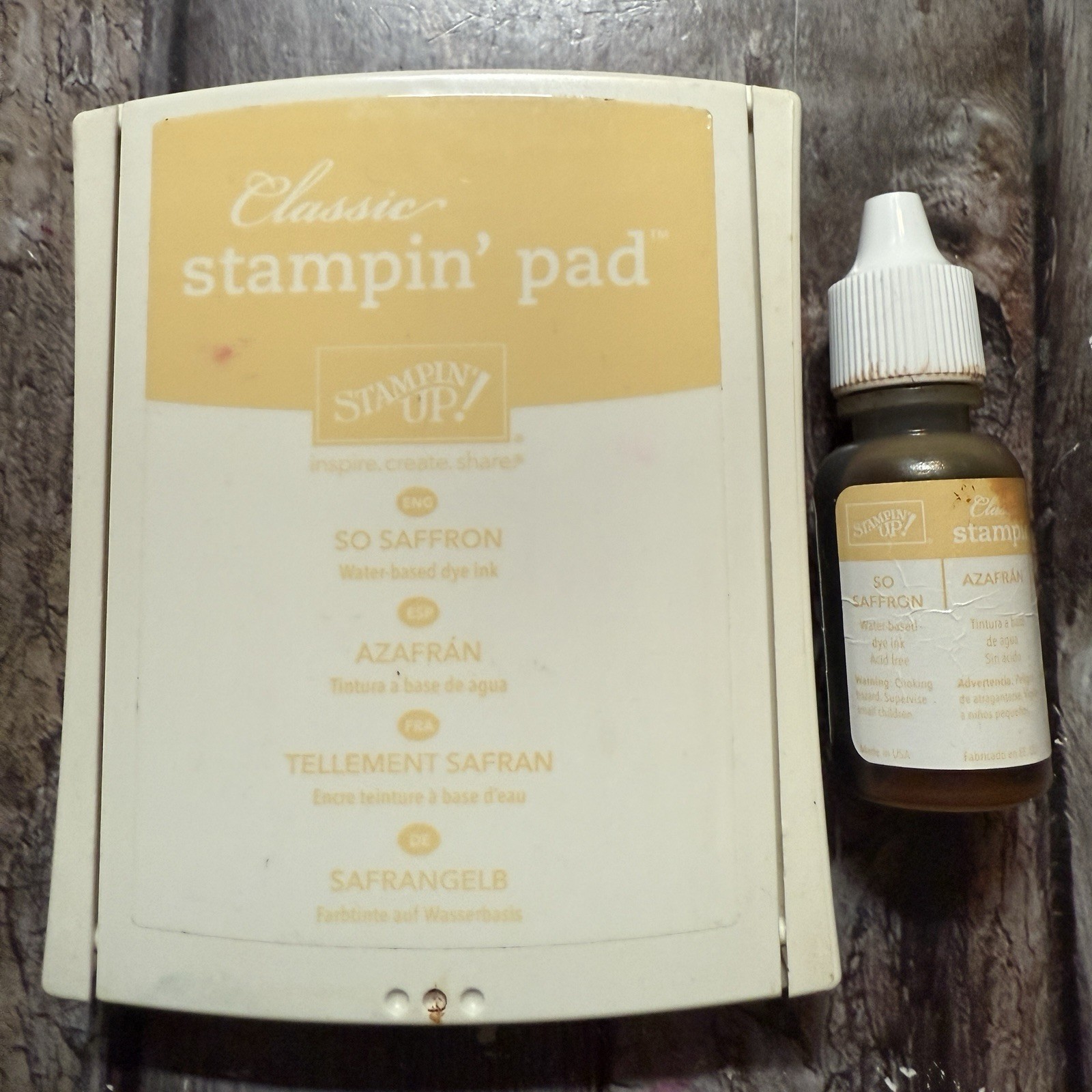 Stampin' Up So Saffron Classic Stampin' Pad Inkpad & Refill