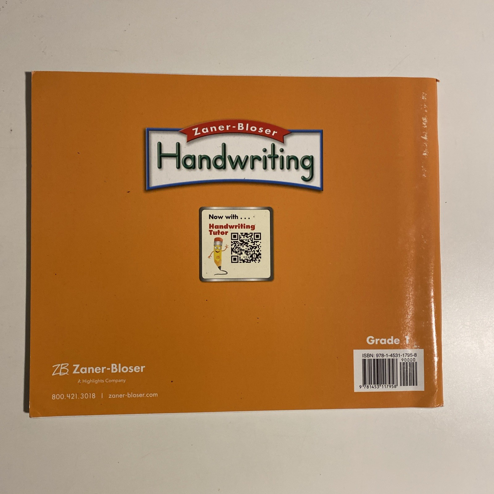 Zaner Bloser Fly 2016 Handwriting Grade 1 Student Workbook No Writing
