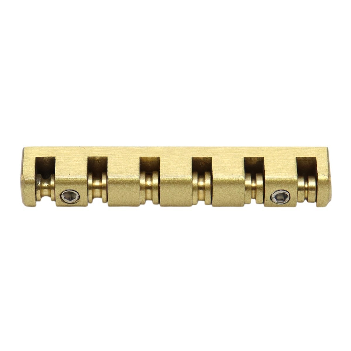 6 String 42mm Guitar Nut Split Regulation Adjustable Height Brass Roller Nut