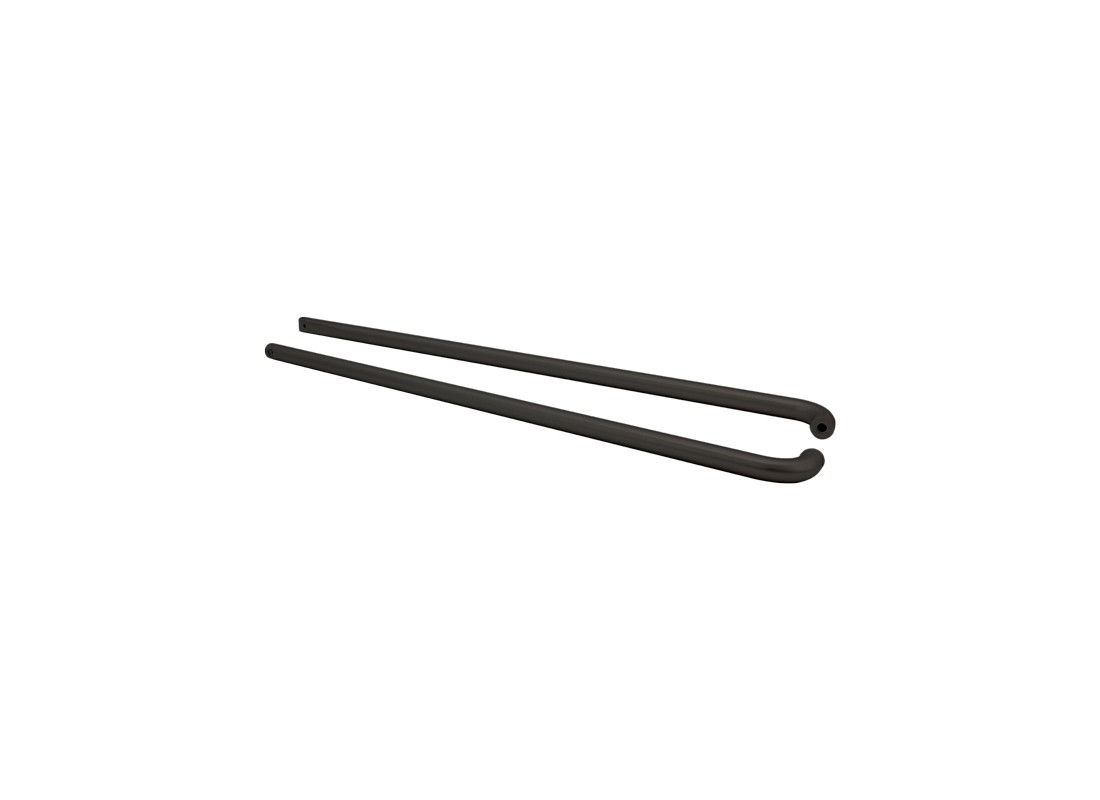 1" Diameter Back-to-Back Push Bar for 36" Doors - Bronze Anodized
