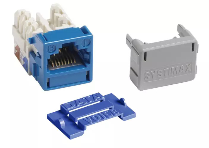 Systimax Commscope 720092379 MGS400-318 blue cat6 Jack RJ45 (25/box) NEW Box ！！