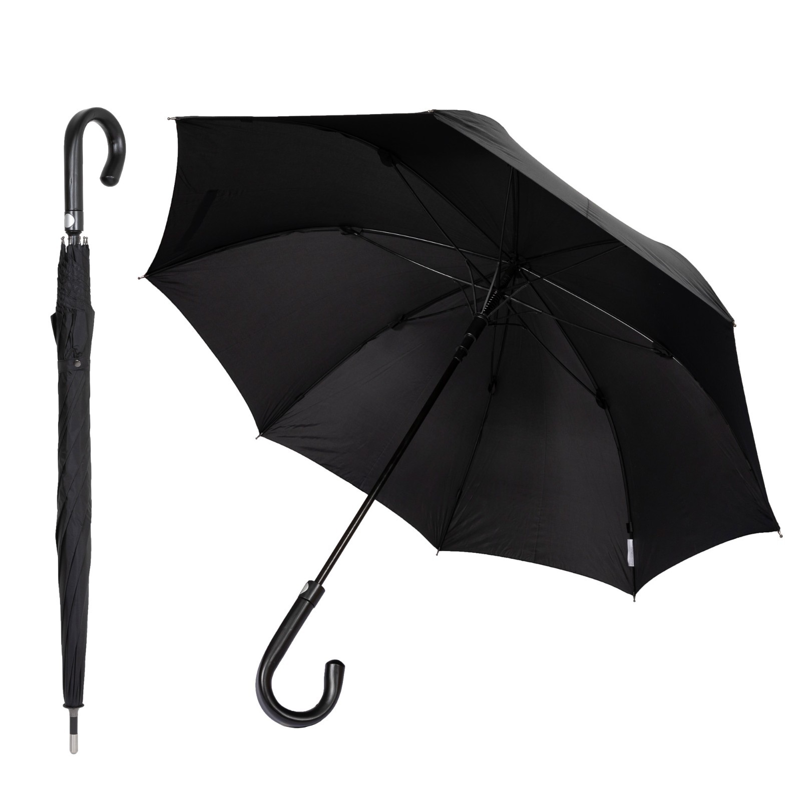 Heavy Duty Security Umbrella tactical Self Defense wooden round handle