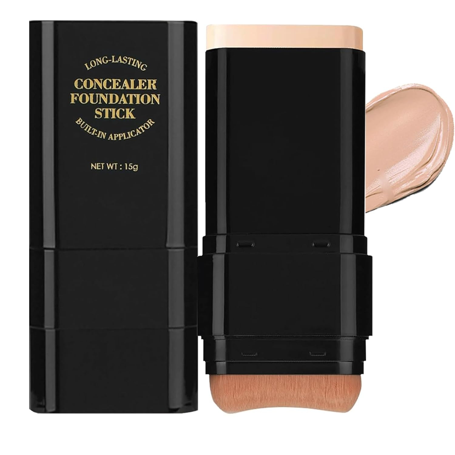 Foundation Stick,2 in 1 Dual-Ended Long-Lasting & Waterproof Concealer Korean Fo