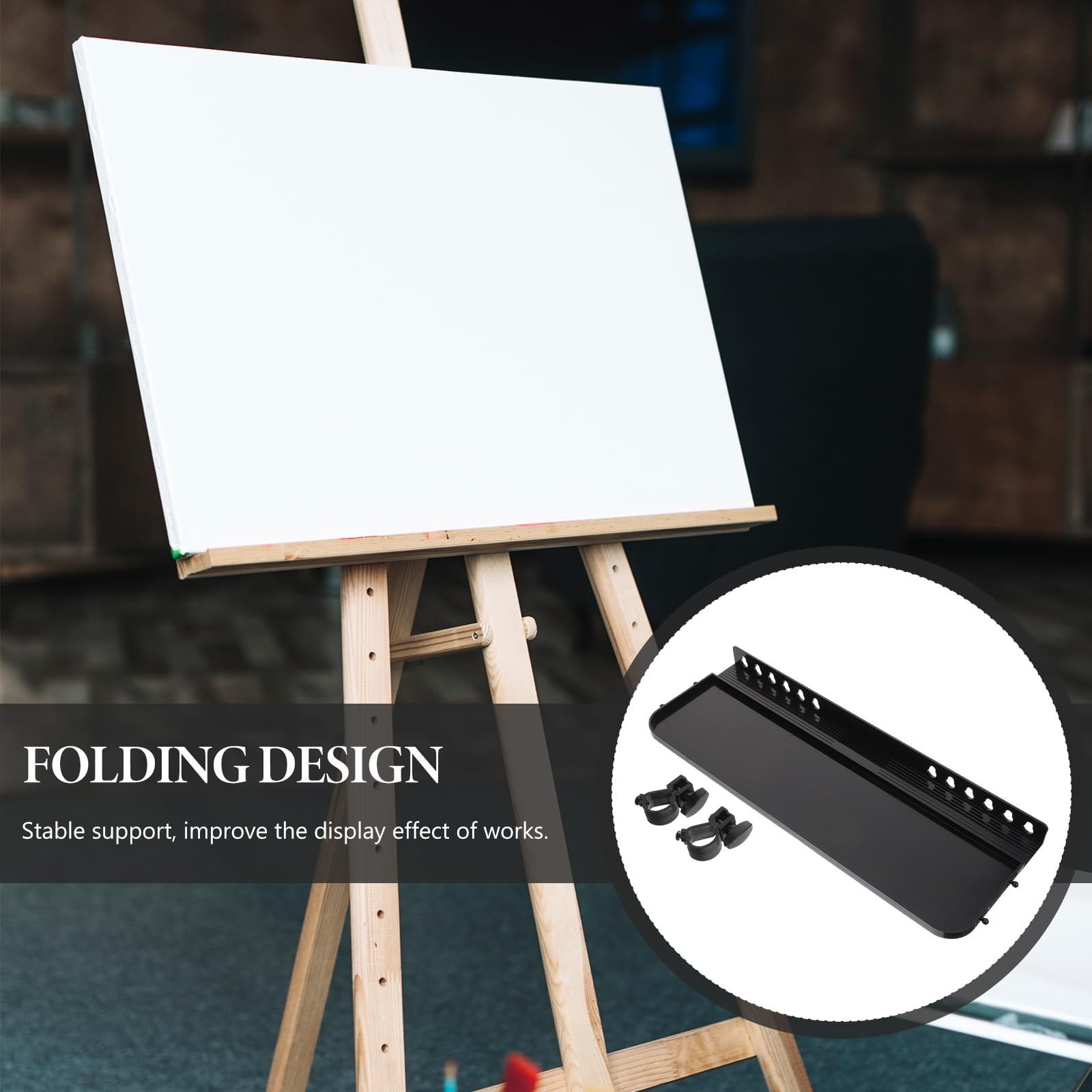 Plastic Detachable Easel Tray Shelf Replacement Sketch Rack Storage Portable