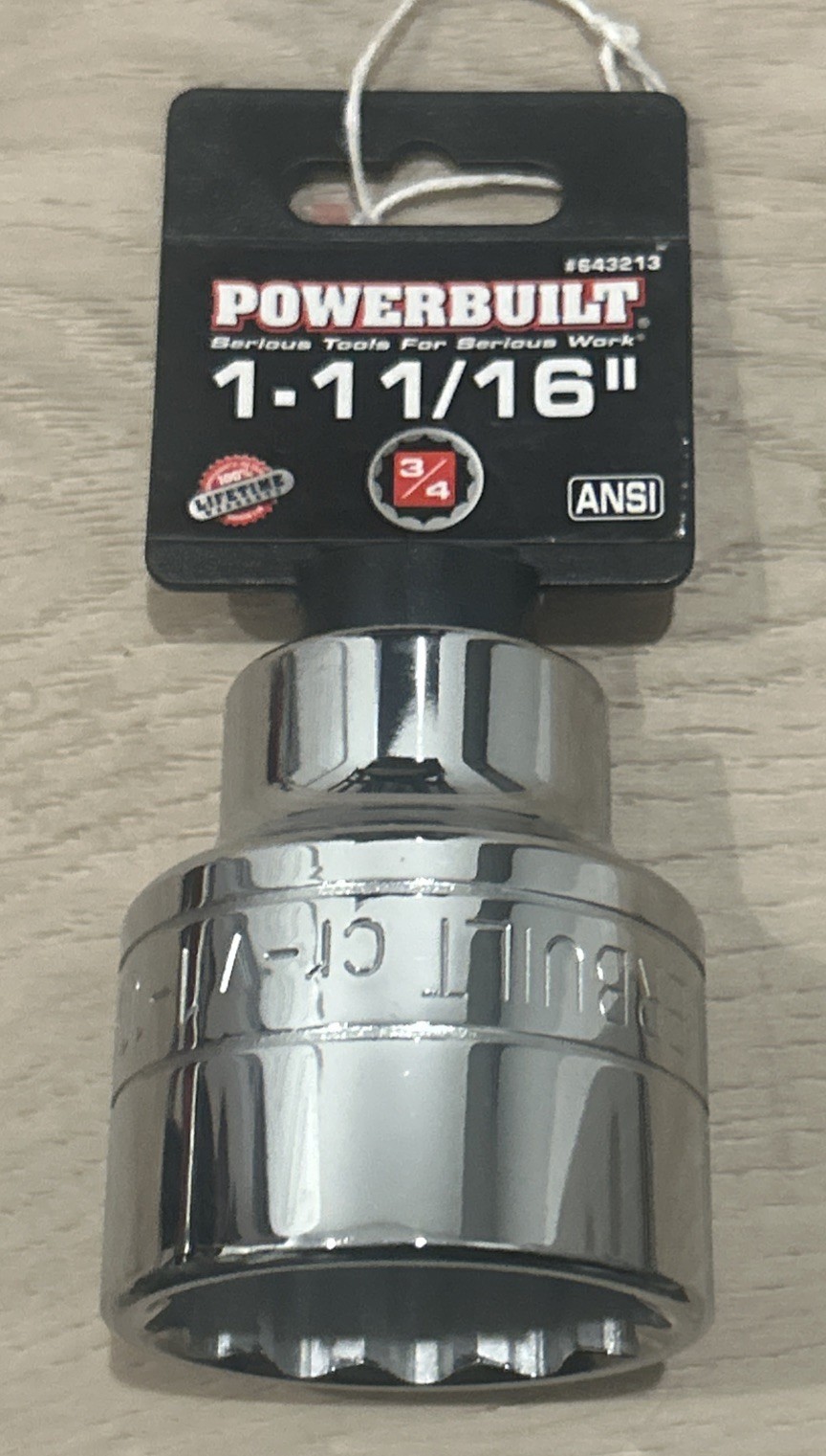 Powerbuilt 1–1 1/16” Socket