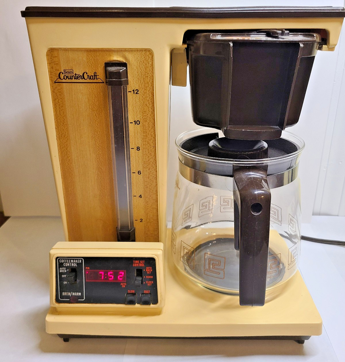 Vintage Sears Counter Craft Coffee Maker Cleaned Fully Functional Made In USA
