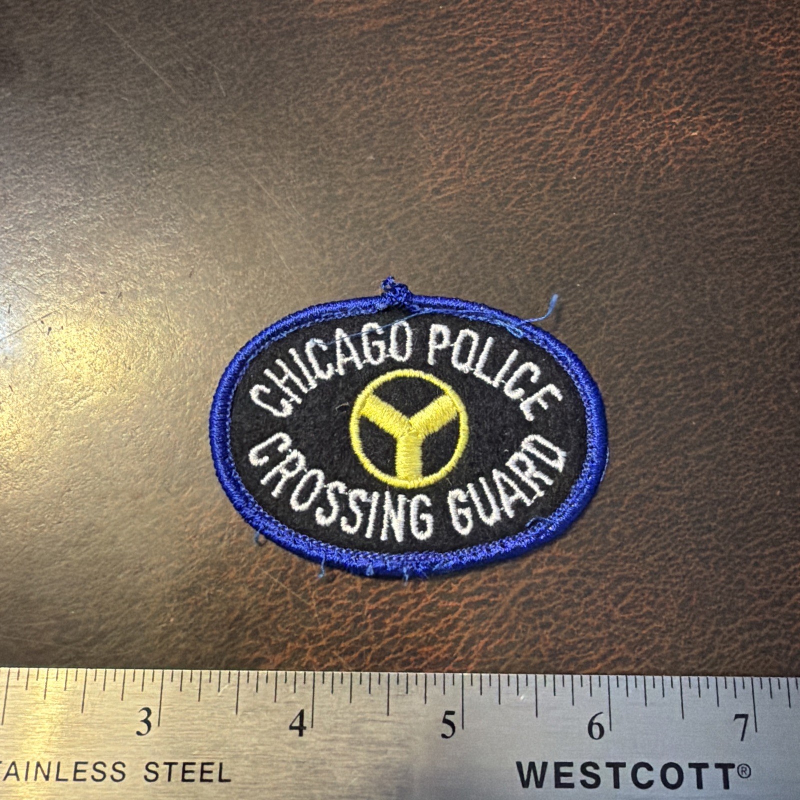 Vintage Obsolete Patch Chicago Police Crossing Guard