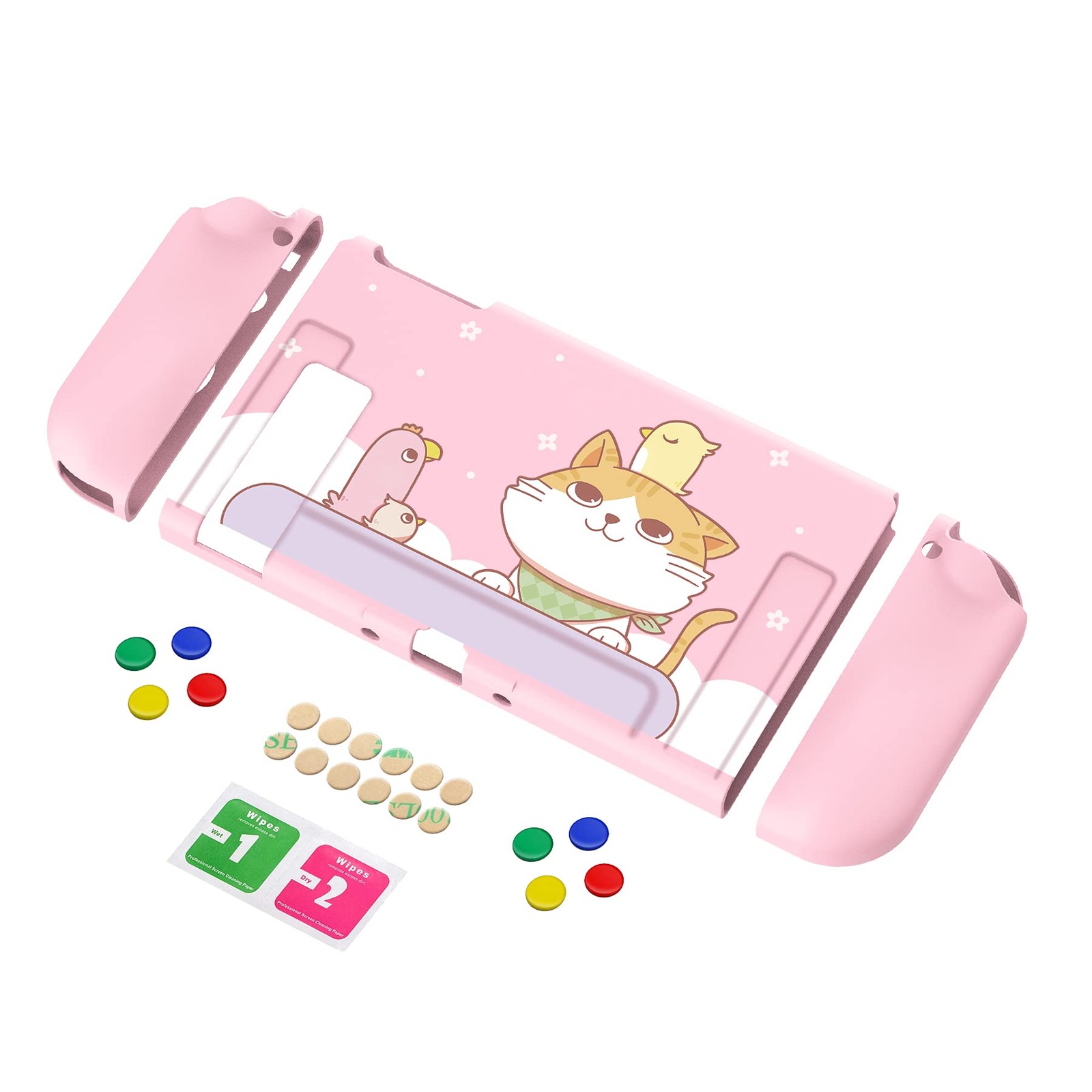Playvital Kitten & Chicken Protective Case for Nintendo Switch