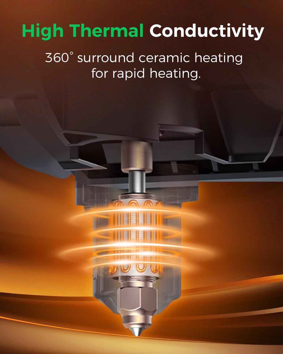 Creality Official K2 SE Ceramic Heating Block Kit, with Quick-swap Nozzle,...
