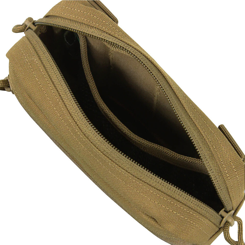 COYOTE Tactical Compact Utility Tool Hook Loop Panel Pouch MOLLE PALS