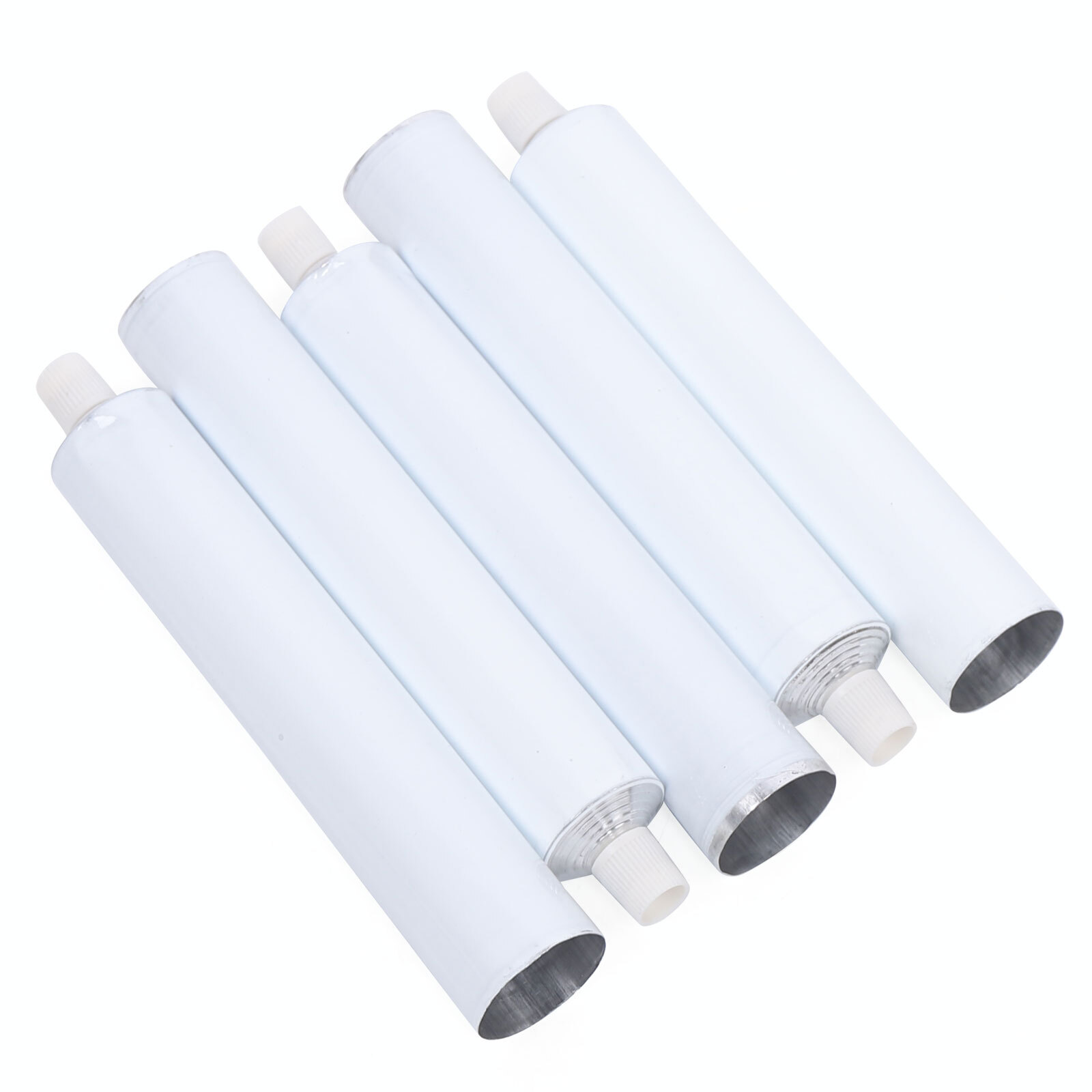100 Pcs 100ml Empty Unsealed Toothpaste Tubes Needle Cap Full Box Aluminum USA