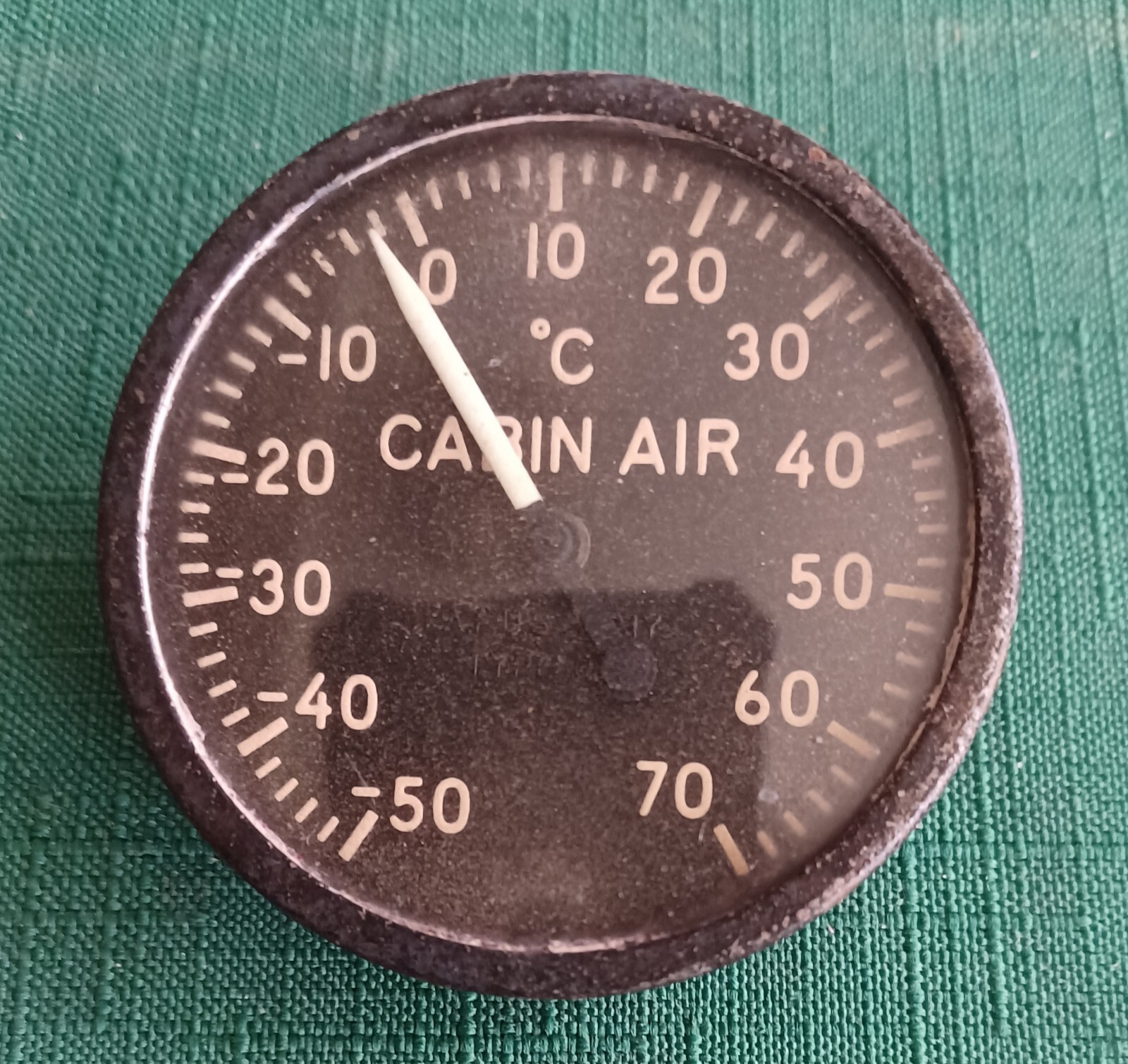 Military C-17 Aircraft Cabin Air Temperature Indicator Instrument / *Used*