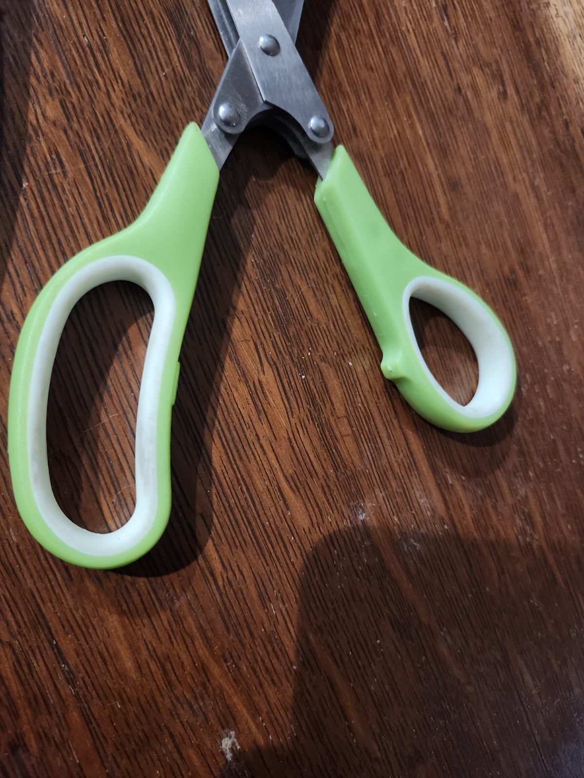 Herb scissors and leather sheath