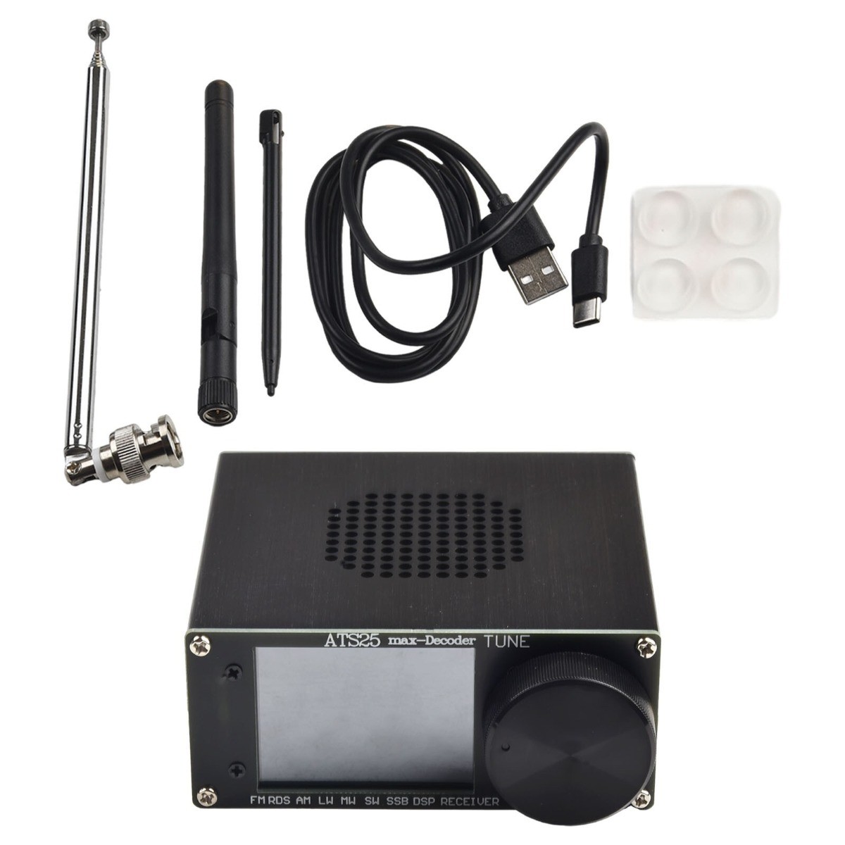 ATS-25max-Decoder Full-Ba N D Receiver Support CW RTTY FT8 FT4 SW For Si4732A10