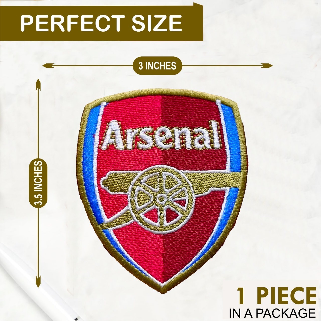 Arsenal FC Logo Iron On Patch - Sew Patch - Embroidered Patch