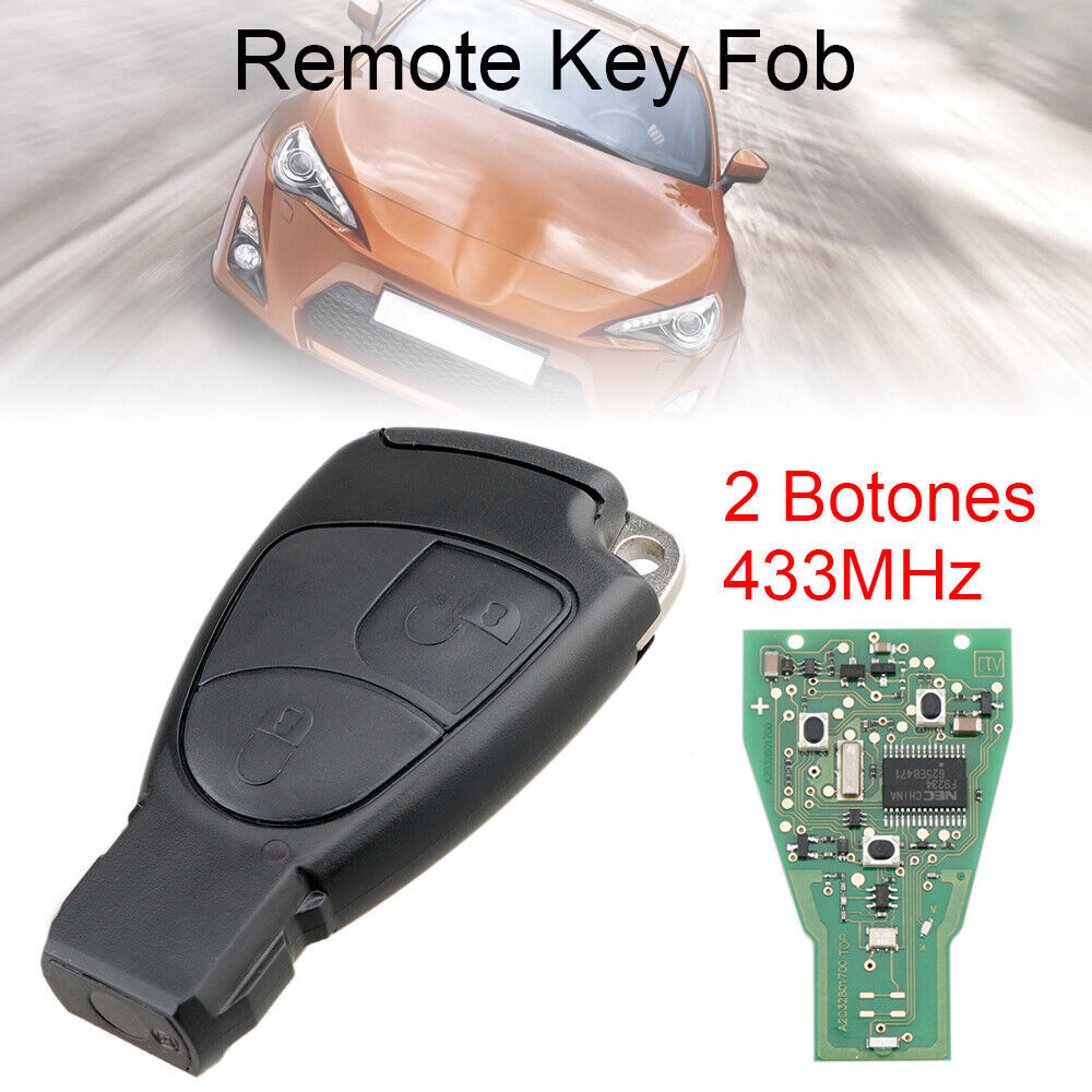 Fit for Mercedes Benz B/C/E/ML/S/CLK/CL 433Mhz Remote Car key Fob Chip Blade J