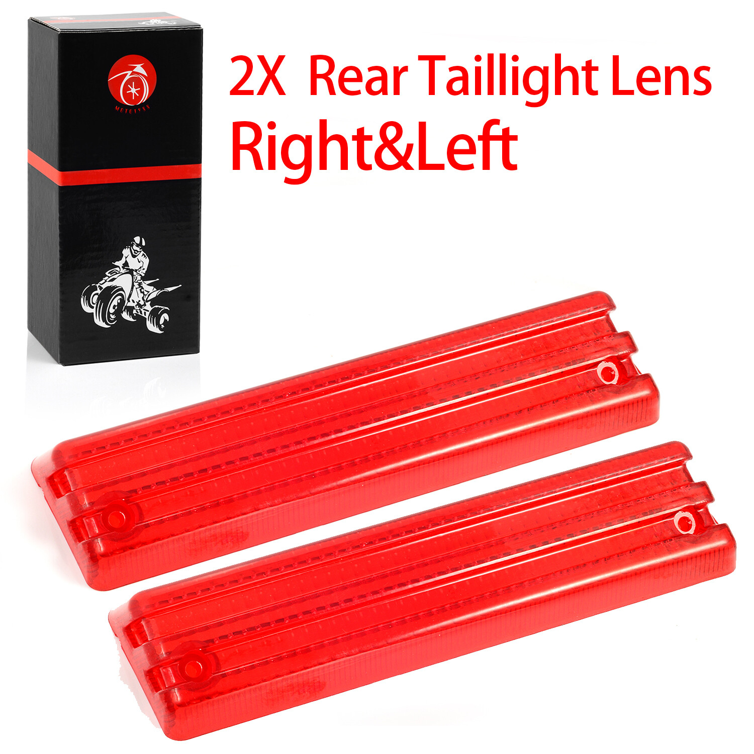 2X FOR HONDA ATC BIG RED 250ES 1985,1986,1987 TAILLIGHT LENS KIT Rear Right&Left