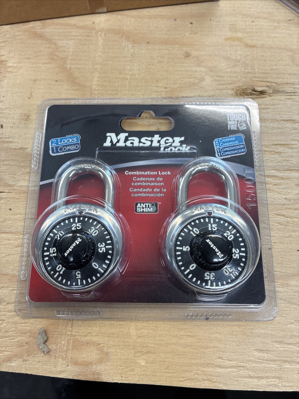 Master Lock 1500T Matching Combination Padlocks Lock Locker 2 Pack (CT)