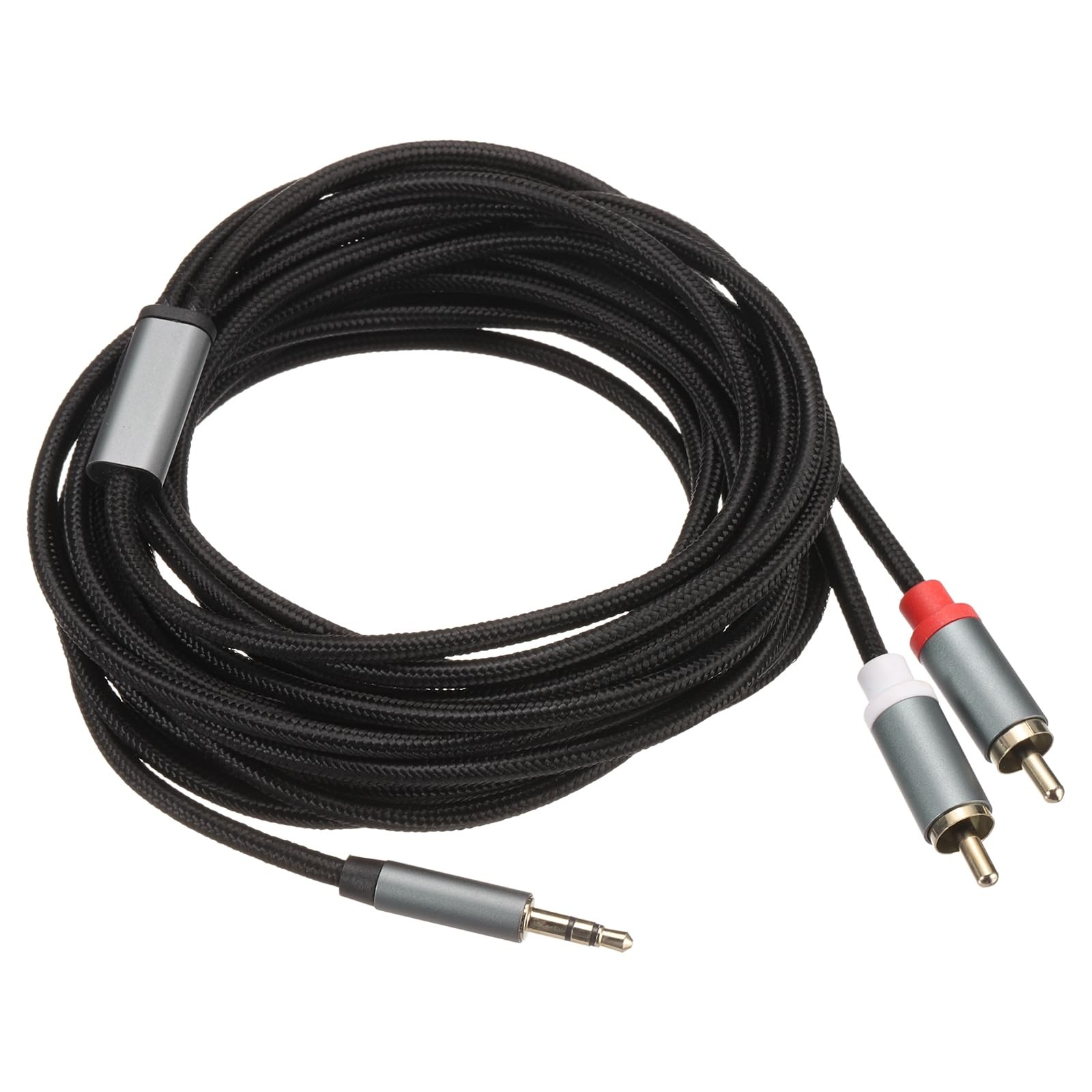 DMiotech 3.5mm to RCA Cable, 16ft 2 Male Aux Audio Adapter Y